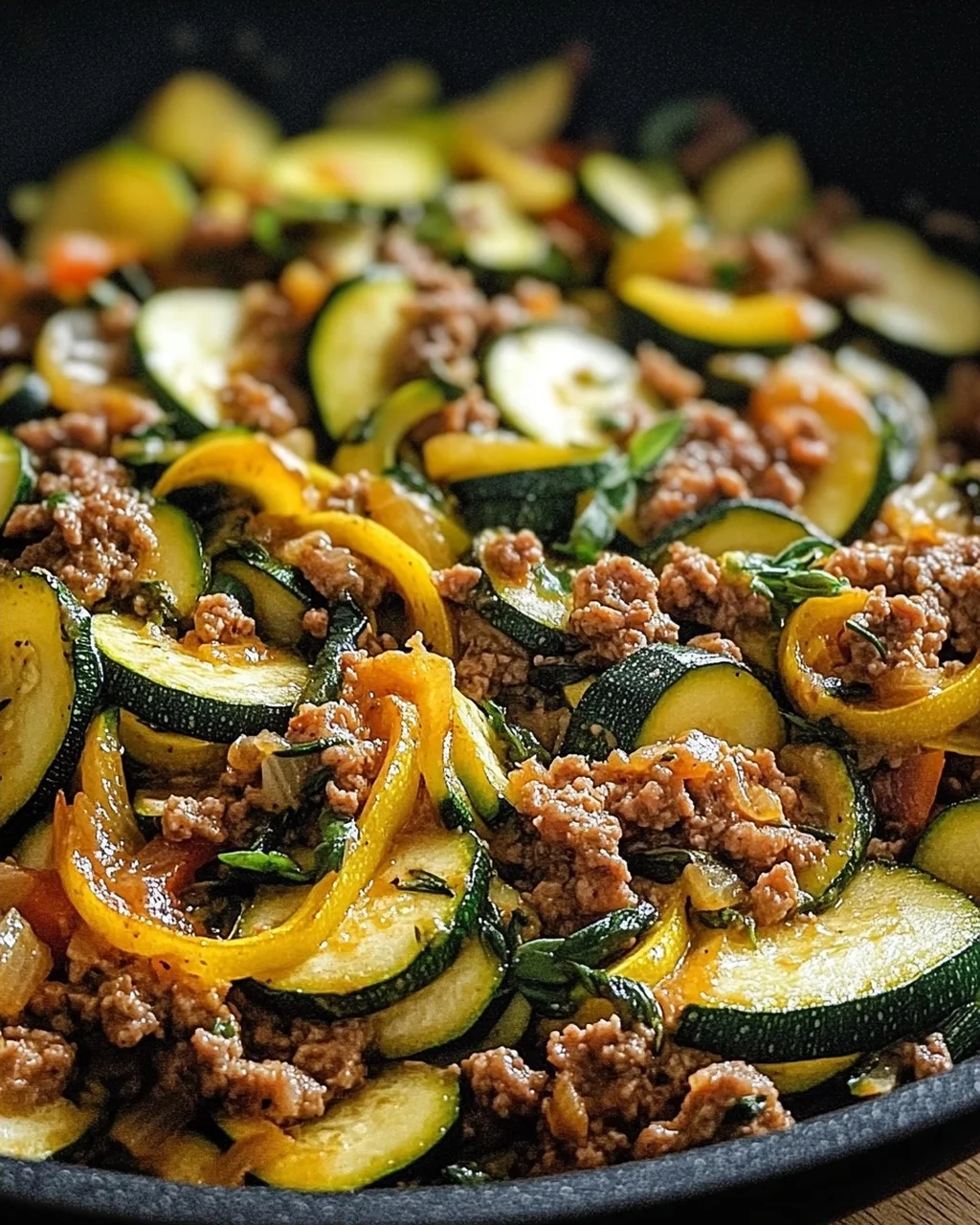 Zucchini-Hack-Pfanne